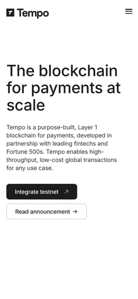 Tempo Mobile Preview
