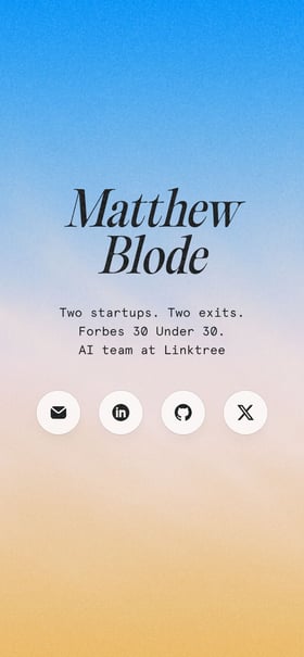 Matthew Blode Mobile Preview