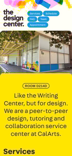 The Design Center Mobile Preview