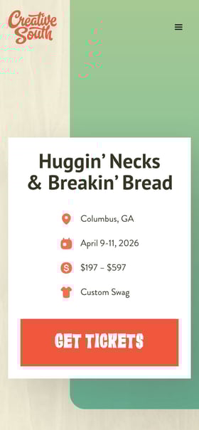 Creative South 2026 Mobile Preview