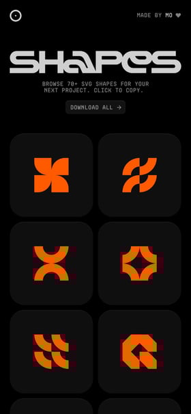 SVG Shapes Mobile Preview