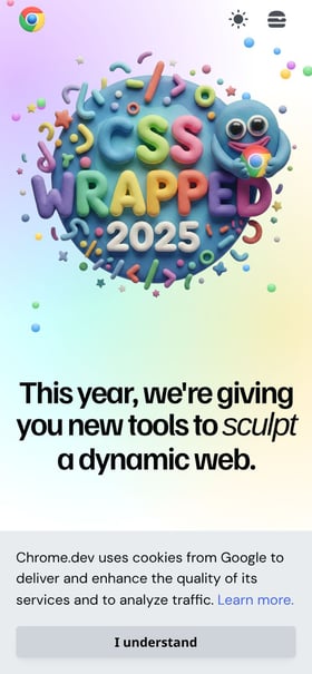 CSS Wrapped 2025 Mobile Preview