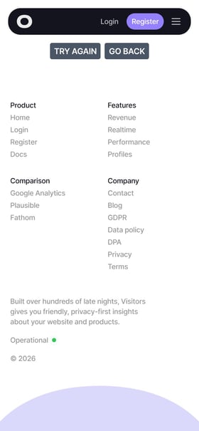 Visitors Mobile Preview