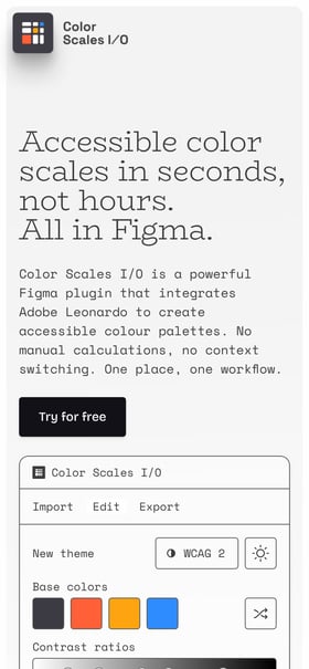 Color Scales I/O Mobile Preview