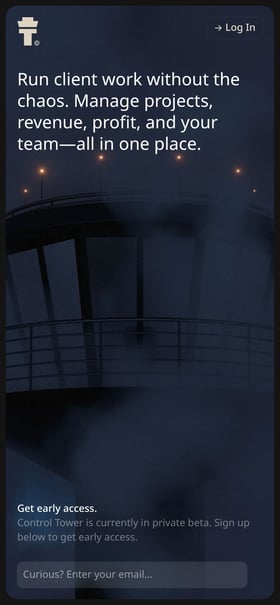 Control Tower Mobile Preview