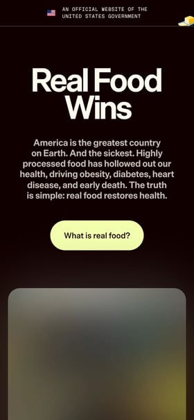Eat Real Food Mobile Preview