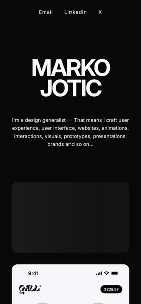 Marko Jotic Mobile Preview