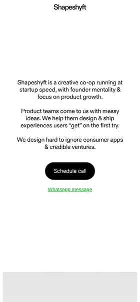 Shapeshyft Mobile Preview