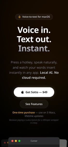Sotto Mobile Preview
