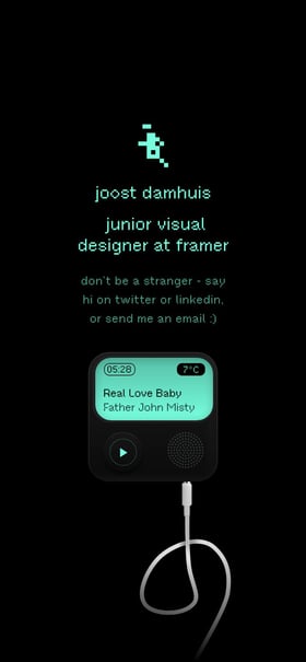 Joost Damhuis Mobile Preview