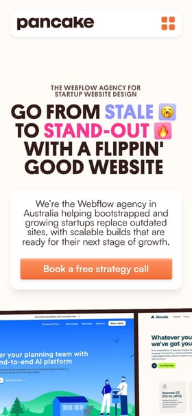 Pancake Web Studio Mobile Preview