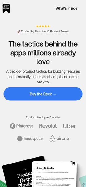 Product Design Playbook – Deck Mobile Preview