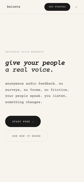 kaiunta Mobile Preview