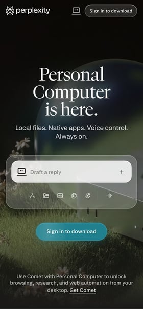 Personal Computer – Perplexity Mobile Preview
