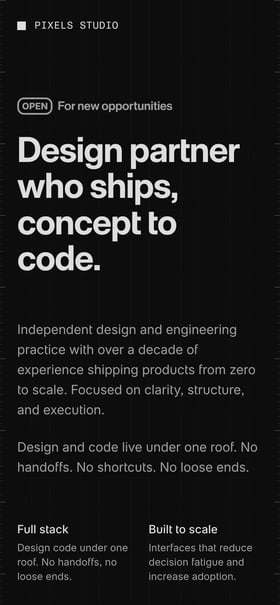 Pixels Studio Mobile Preview