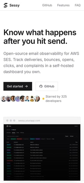 Sessy Mobile Preview