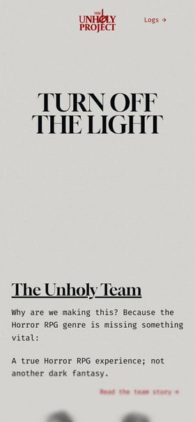 The Unholy Project Mobile Preview