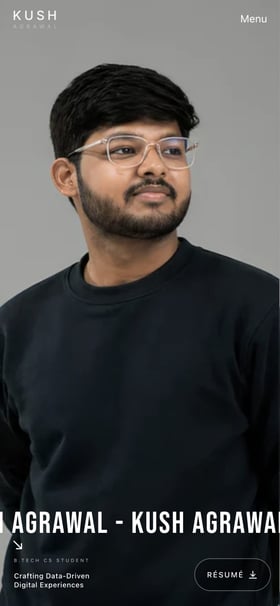 Kush Agrawal Mobile Preview