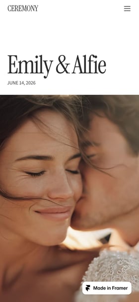 Ceremony Mobile Preview