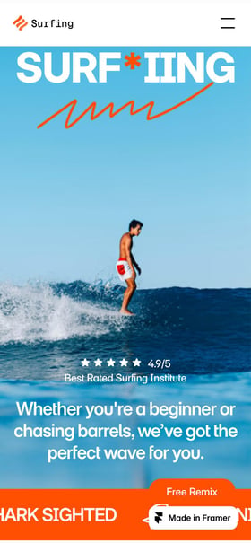 Surfing Mobile Preview