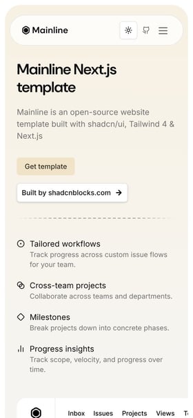 Mainline Next.js Mobile Preview