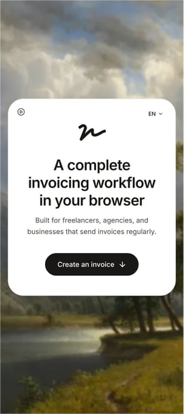 invoicemon Mobile Preview