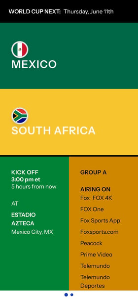 World Cup Next Mobile Preview