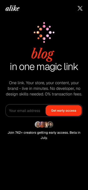 alike.page Mobile Preview