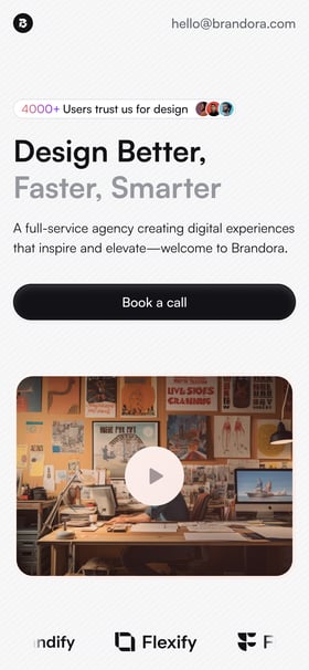 Brandora Template Mobile Preview