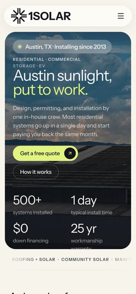Solarix Mobile Preview