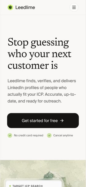 Leedlime Mobile Preview