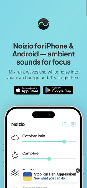 Noizio Mobile Preview