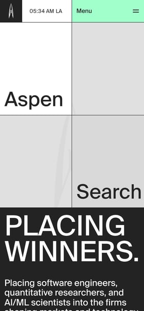 Aspen Search Mobile Preview
