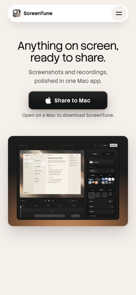 ScreenTune Mobile Preview