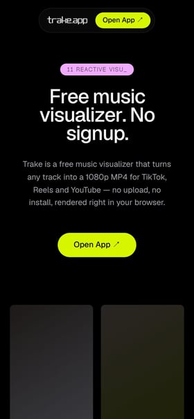 Trake.app Mobile Preview