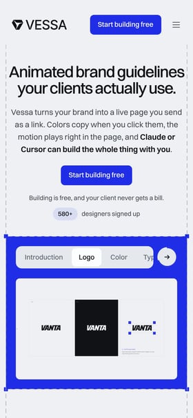 Vessa Mobile Preview