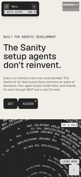 The Content Architecture Mobile Preview
