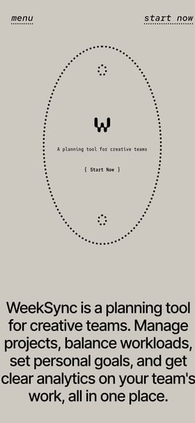 WeekSync Mobile Preview