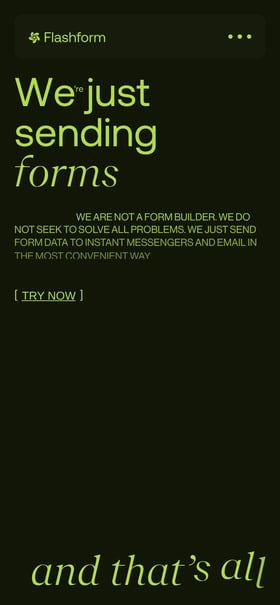 Flashform Mobile Preview