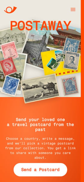 Postaway Mobile Preview