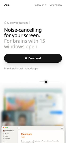 Monocle Mobile Preview
