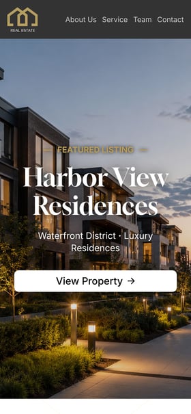 Real Estate Mobile Preview