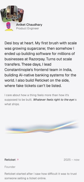 Aniket Mobile Preview