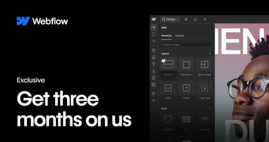 Webflow Black Friday offer: claim 25% off