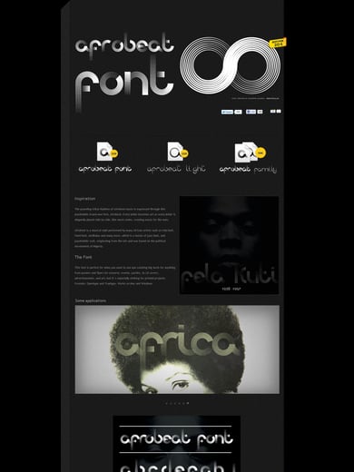 Afrobeat Font Thumbnail Preview