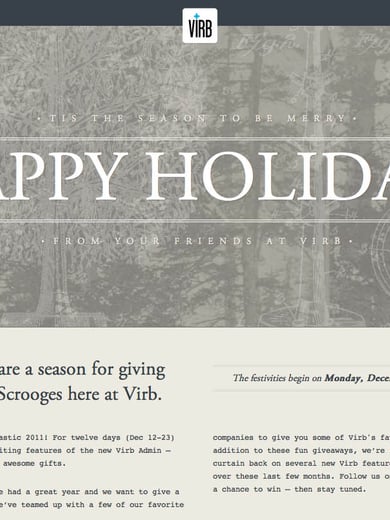 Happy Holidays from Virb Thumbnail Preview