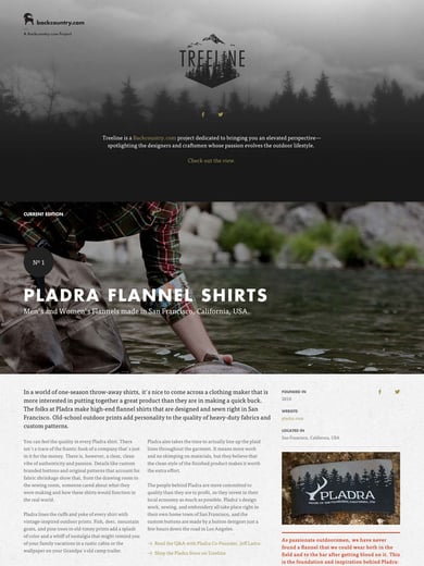 Treeline, A Backcountry.com Project Thumbnail Preview