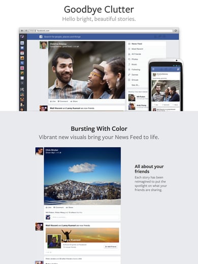 Facebook News Feed Redesign Thumbnail Preview