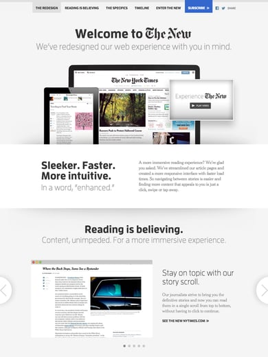 New York Times 2014 Redesign Thumbnail Preview