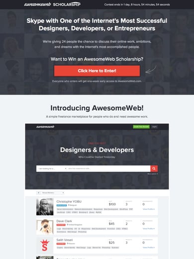 AwesomeWeb Scholarship Thumbnail Preview
